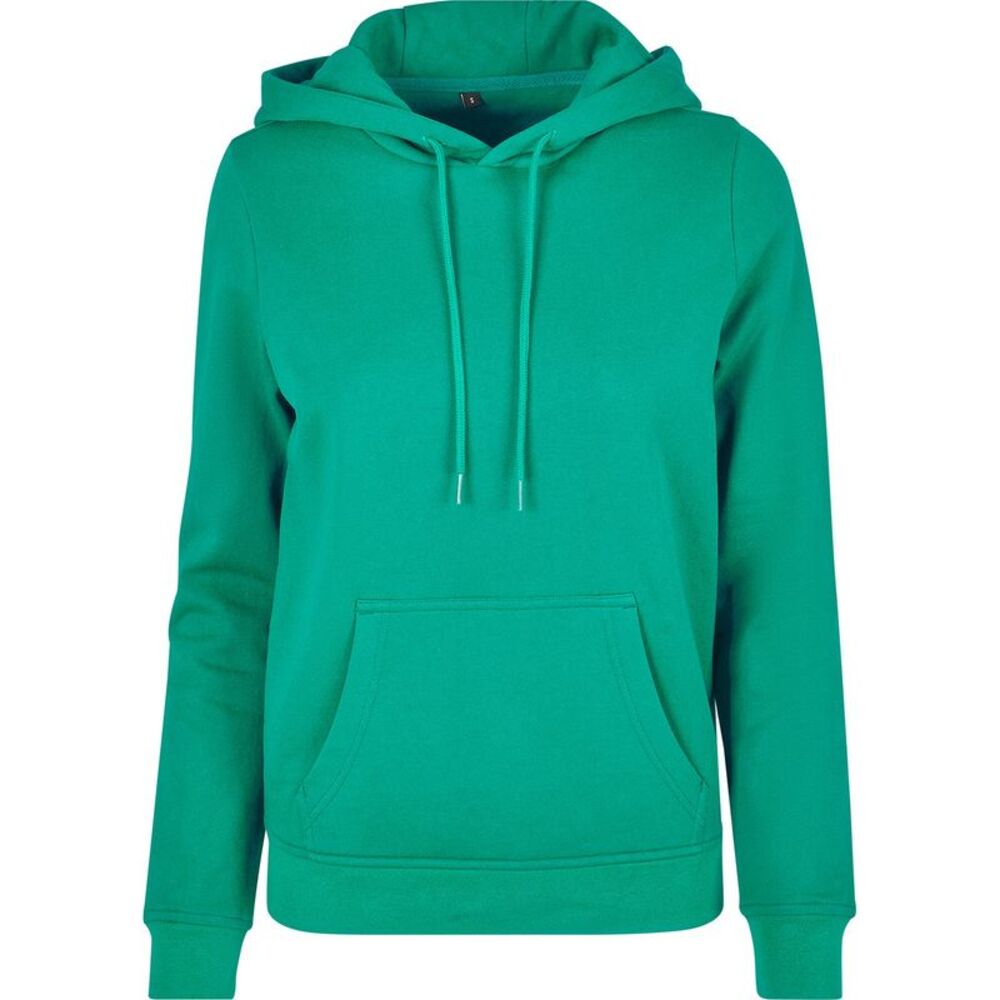 Build Your Brand Womens/Ladies Basic Hoodie / Grass Green